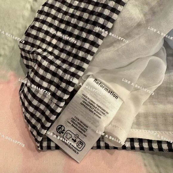 Reformation Mika Two Piece - Black and White Check - Picture 11 of 12